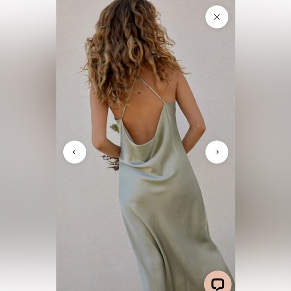 Whimsy and Row Fiona Dress in the color Sage, size small - Picture 6 of 12